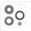 Back Camera Lens With Bracket & Bezel Compatible For iPhone 13 Pro / 13 Pro Max (Aftermarket Plus) (Silver)