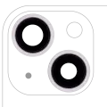 Back Camera Lens With Bracket  & Bezel Compatible For iPhone 13 / 13 Mini  ( 2 Piece) (Aftermarket Plus) (Pink)